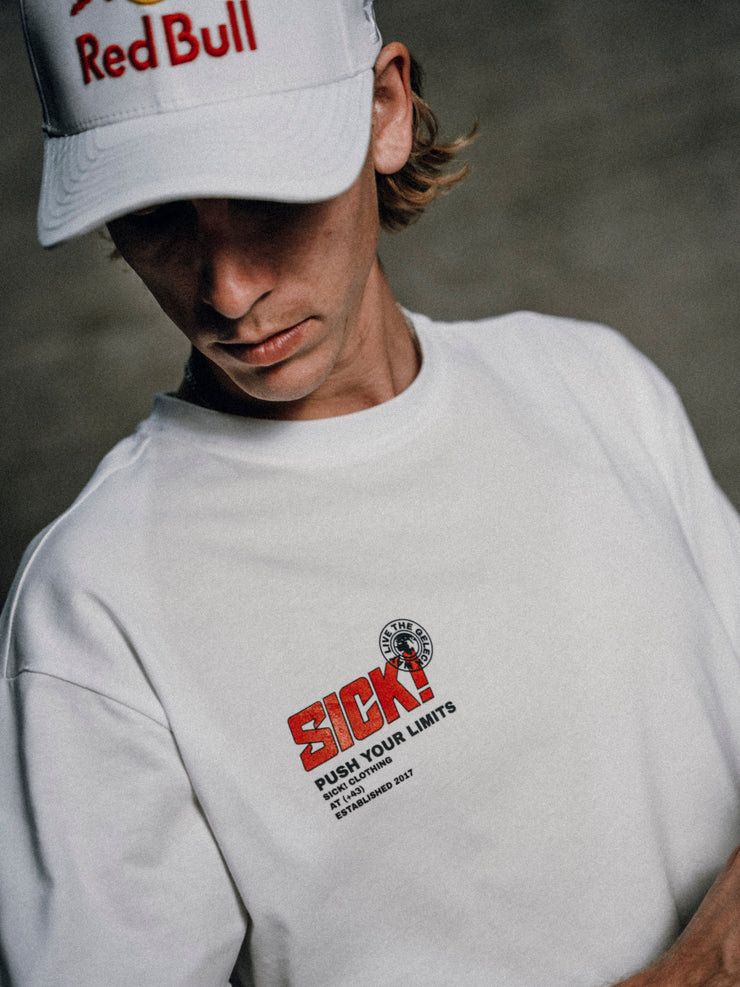 SICK! T-Shirt "Push Your limits" White Edition