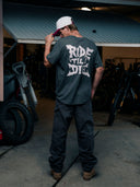 RIDE 'TIL I DIE TEE GREY