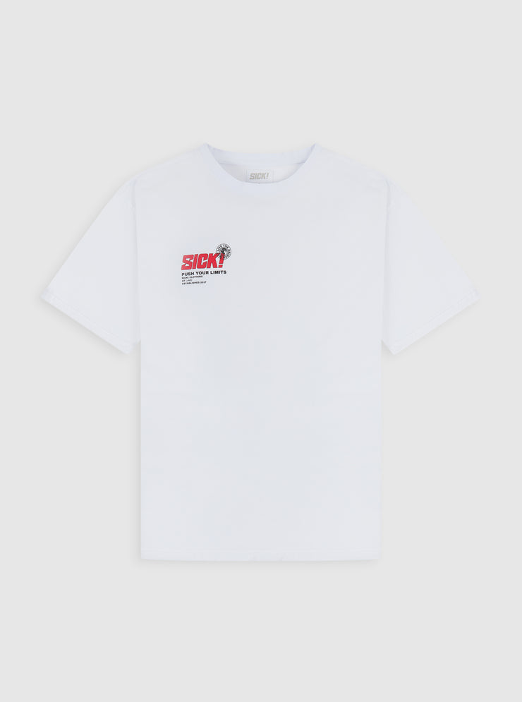 SICK! T-Shirt "Push Your limits" White Edition