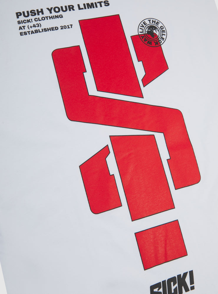 SICK! T-Shirt "Push Your limits" White Edition